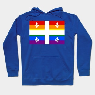 Quebec LGBTQ Pride Flag Hoodie